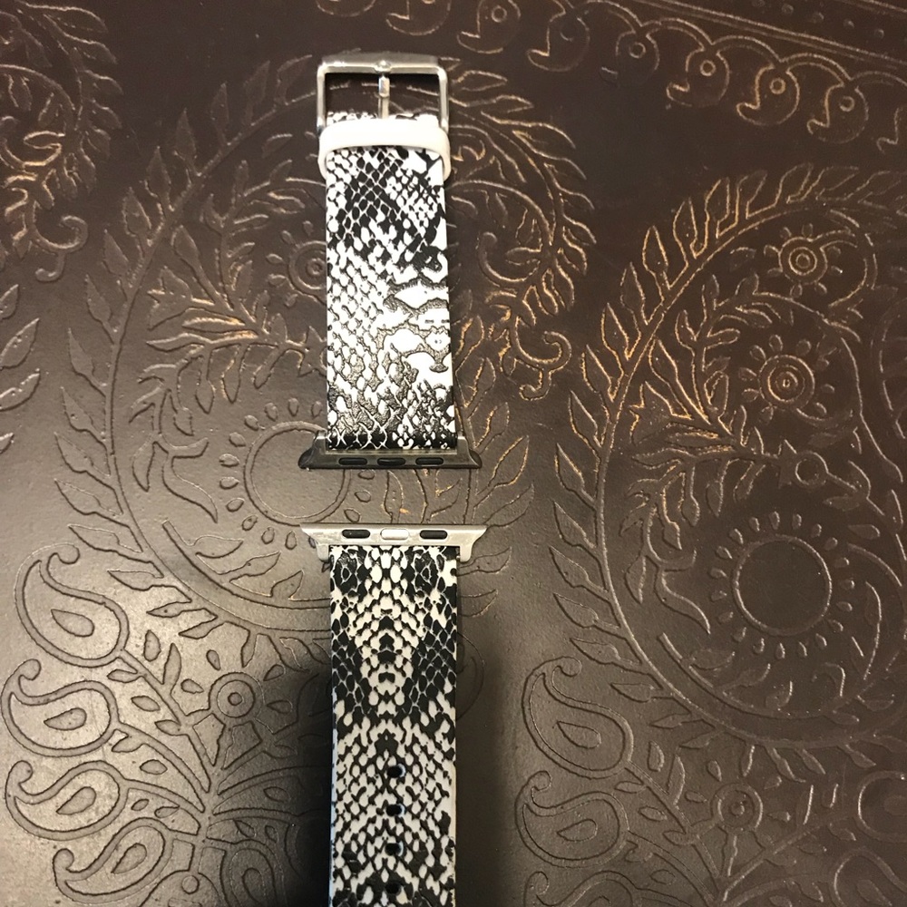 Faux snakeskin Apple Watch strap